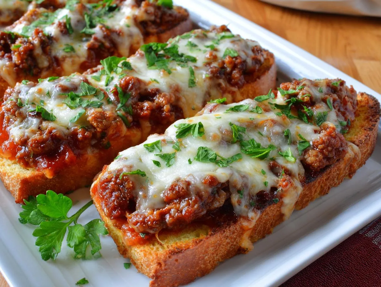 25-Minute Cheesy Sloppy Joe Toasts That Will Wow Your Tastebuds