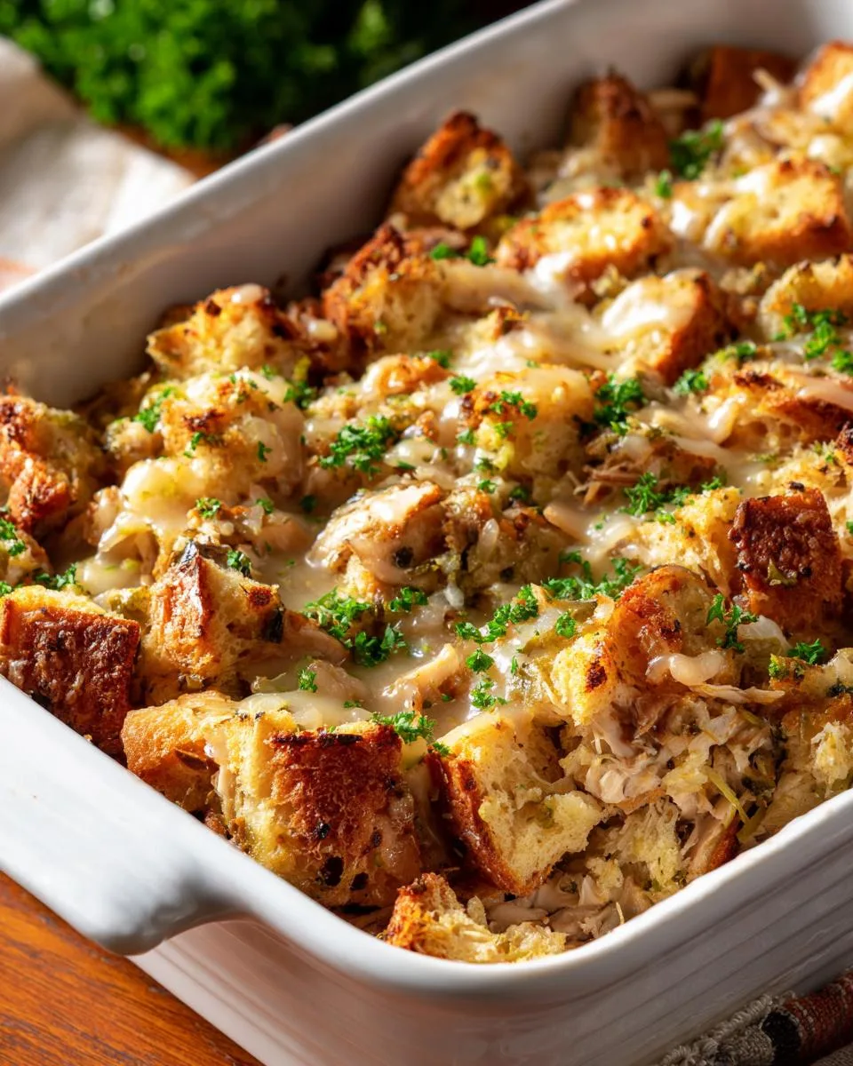 Chicken Stuffing Casserole Crockpot - detail 4