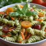 Cottage Cheese Pesto Pasta Salad