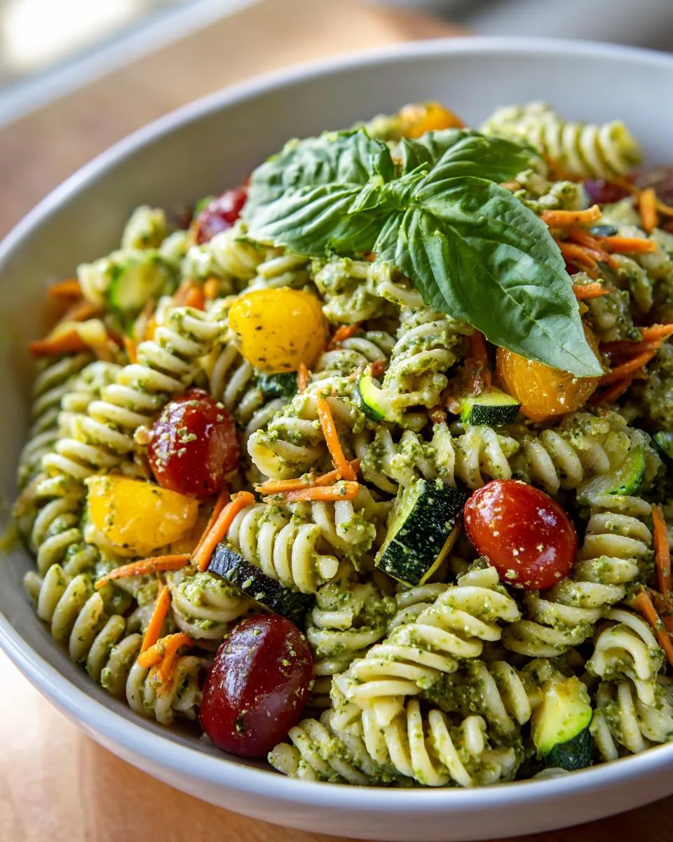 Cottage Cheese Pesto Pasta Salad - detail 4