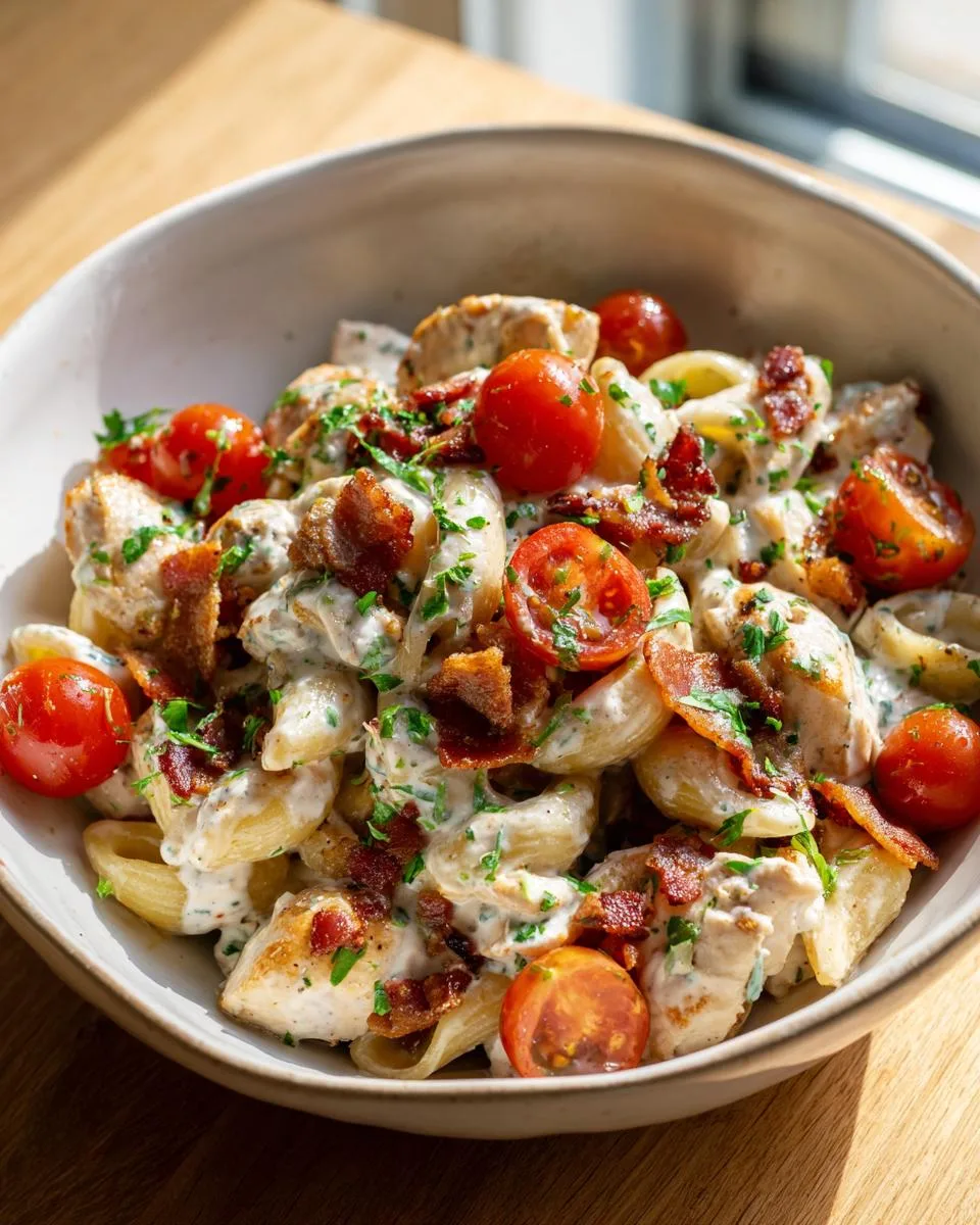 Cottage Cheese Ranch Chicken Pasta - detail 3