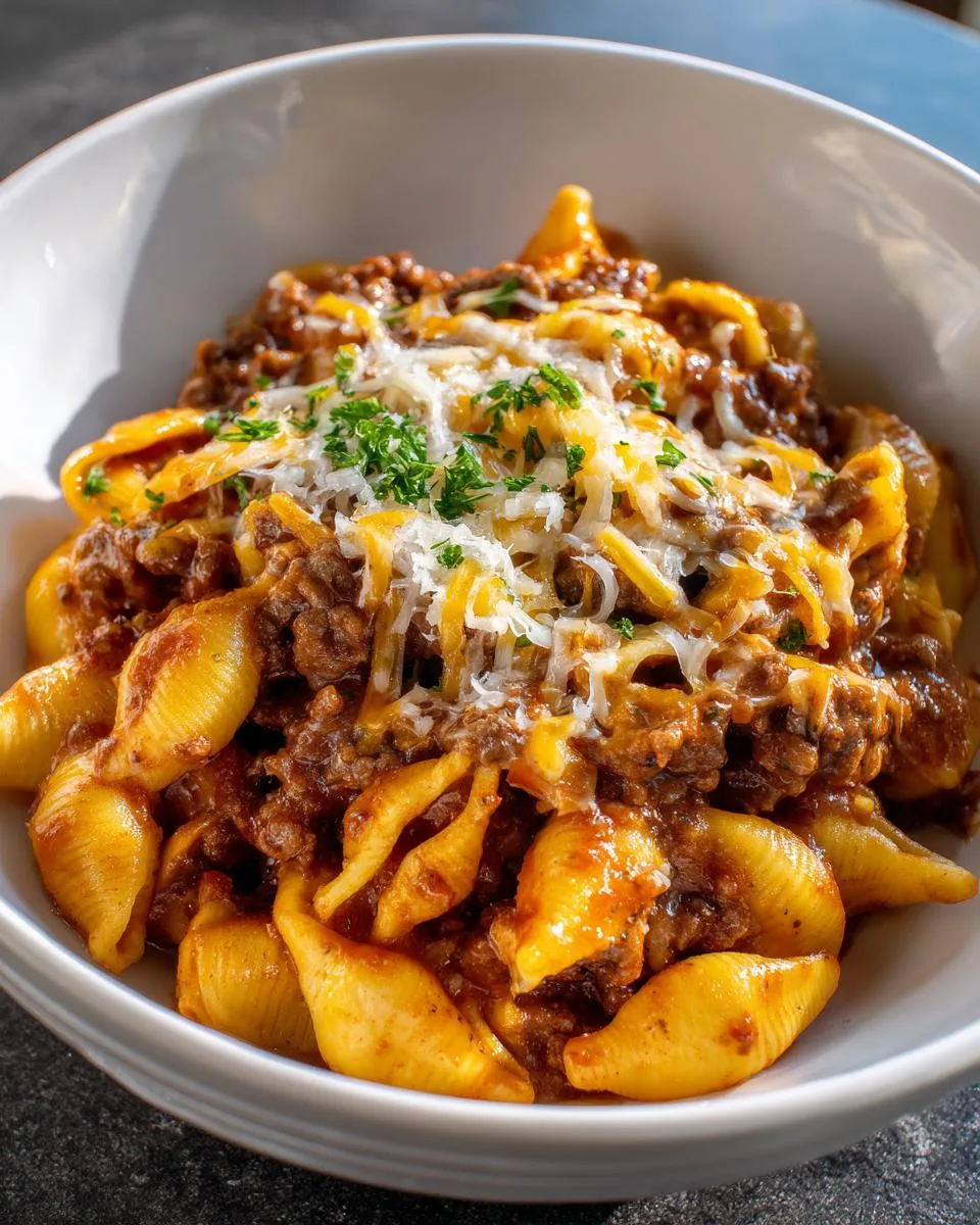 Creamy Beef and Shells Recipe - detail 3