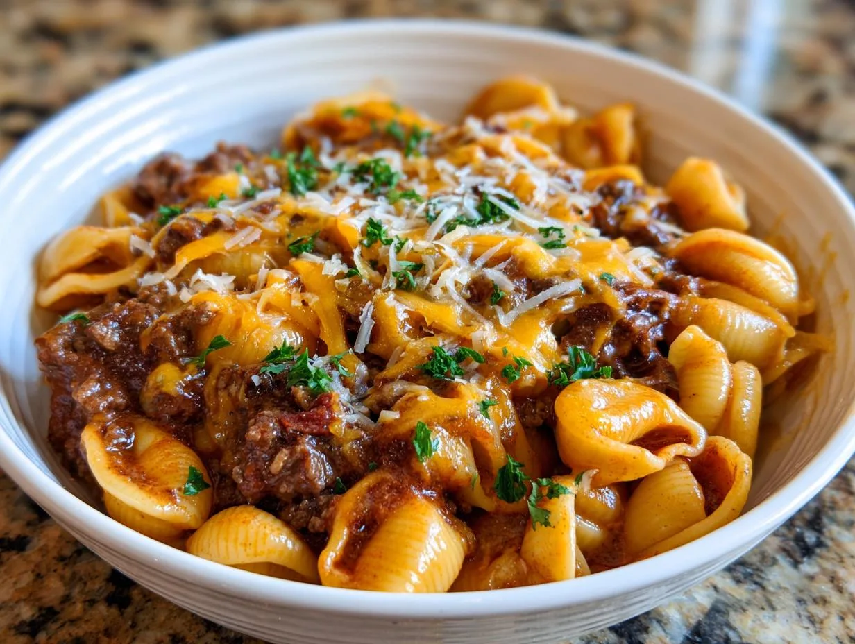 Amazingly Creamy Beef and Shells Recipe: 40-Minute Comfort Food Bliss