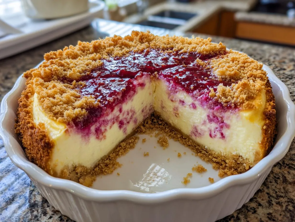 5-Star Creamy Rhubarb Cheesecake Dessert – Irresistible & Perfect