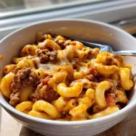 Creamy Rotel Pasta Ground Beef