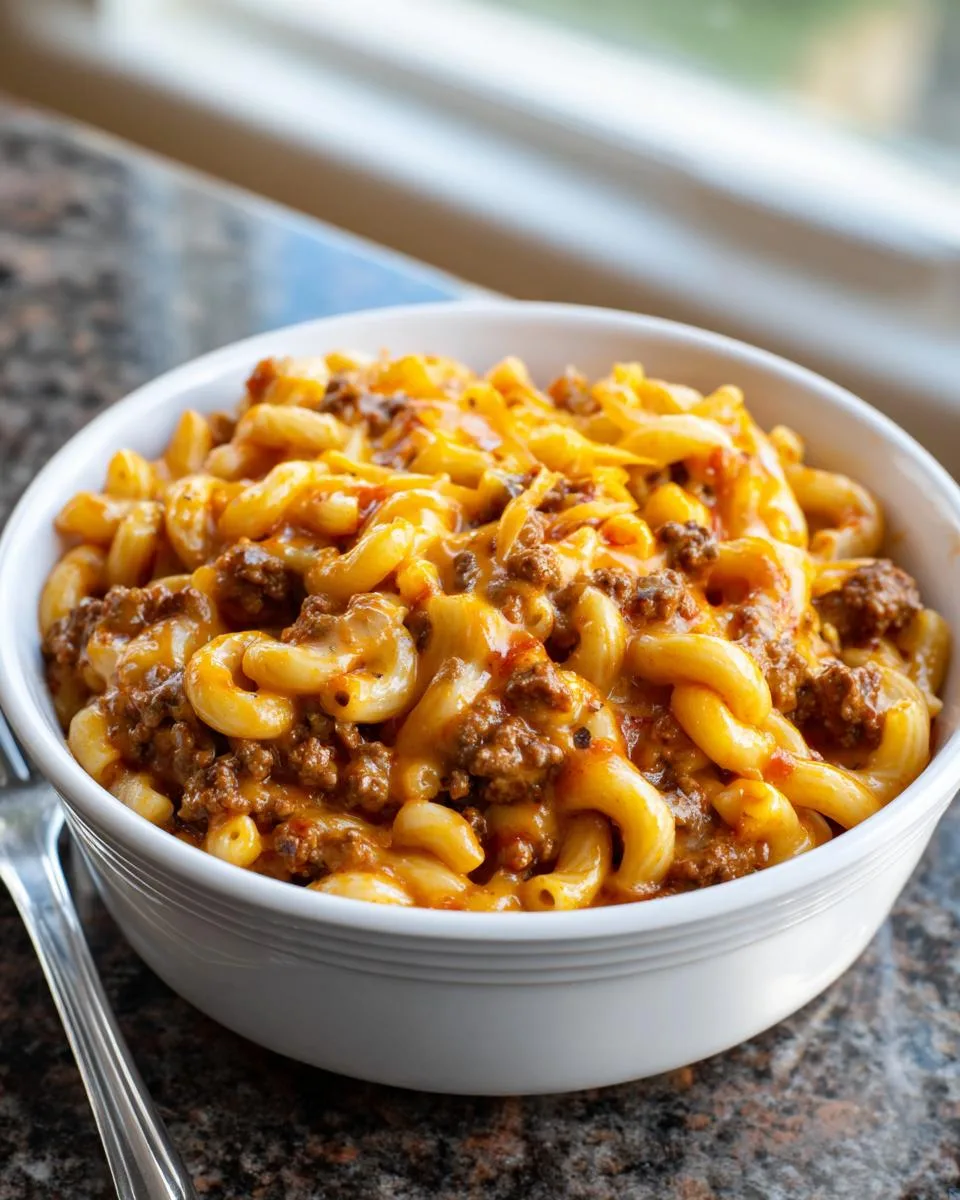 Creamy Rotel Pasta Ground Beef - detail 3