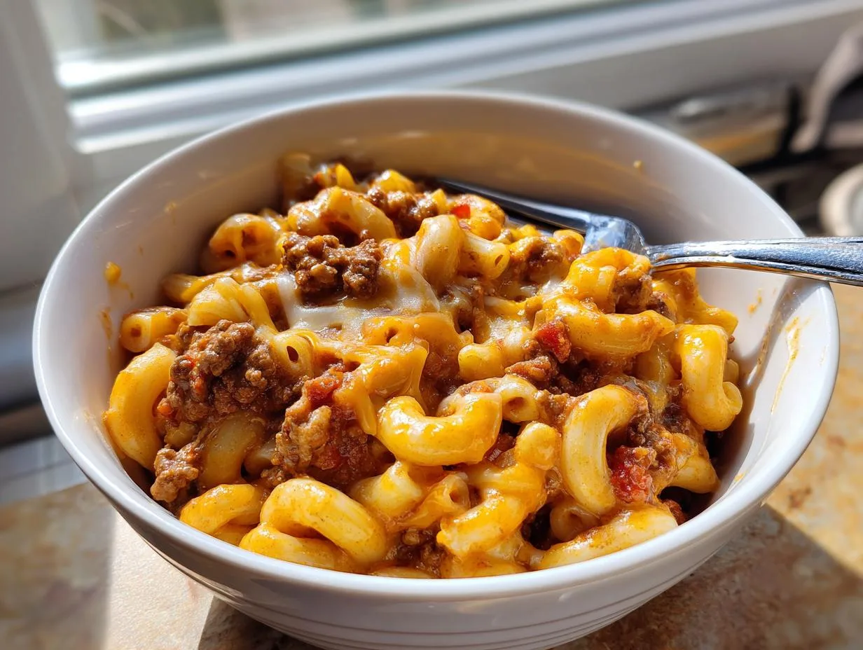 Irresistible 20-Minute Creamy Rotel Pasta Ground Beef Bliss