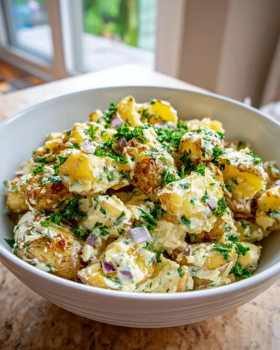 Crispy Smashed Potato Salad - detail 2
