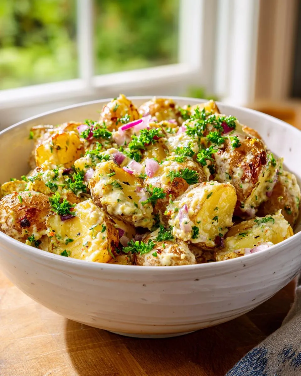 Crispy Smashed Potato Salad - detail 3
