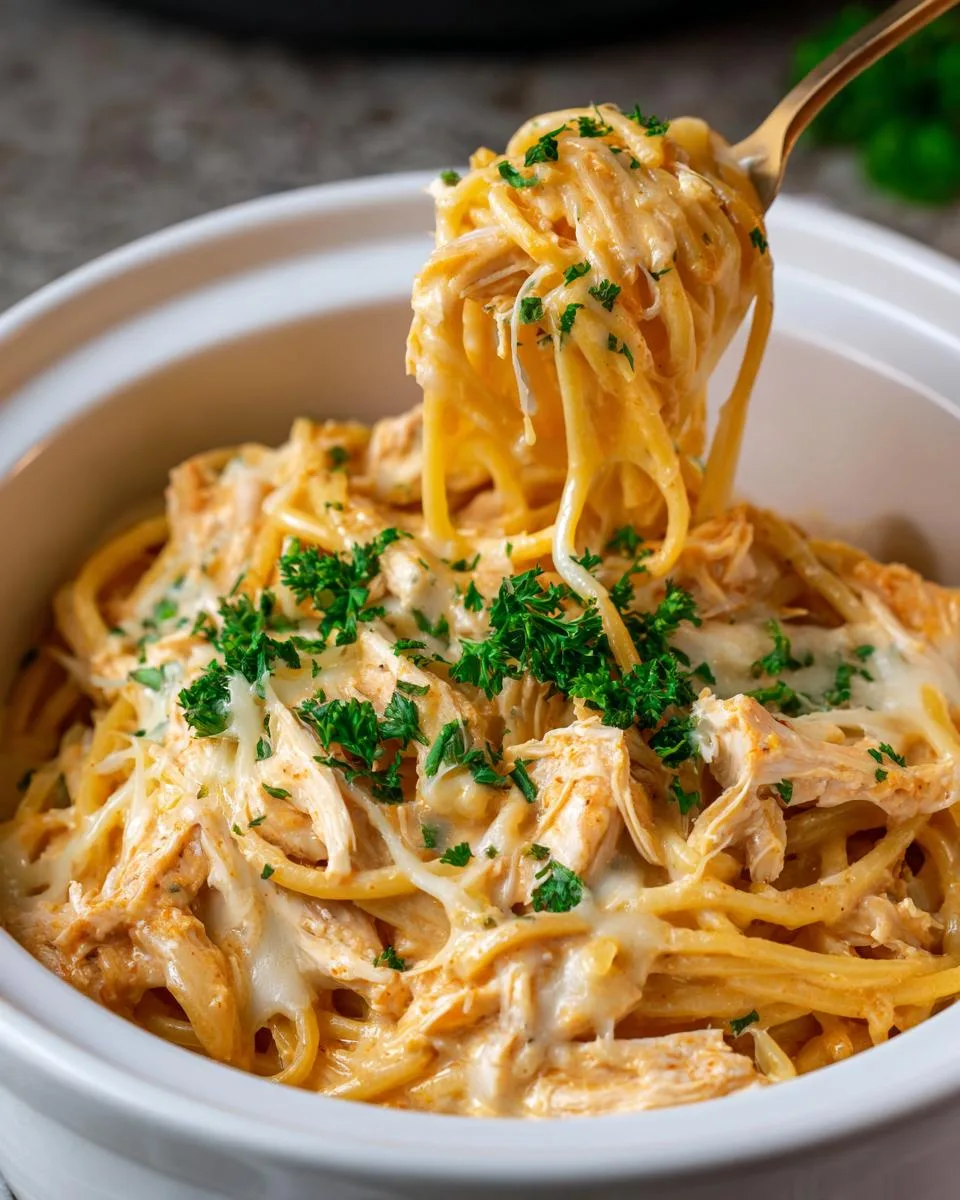 Crockpot Chicken Spaghetti Dinner - detail 3