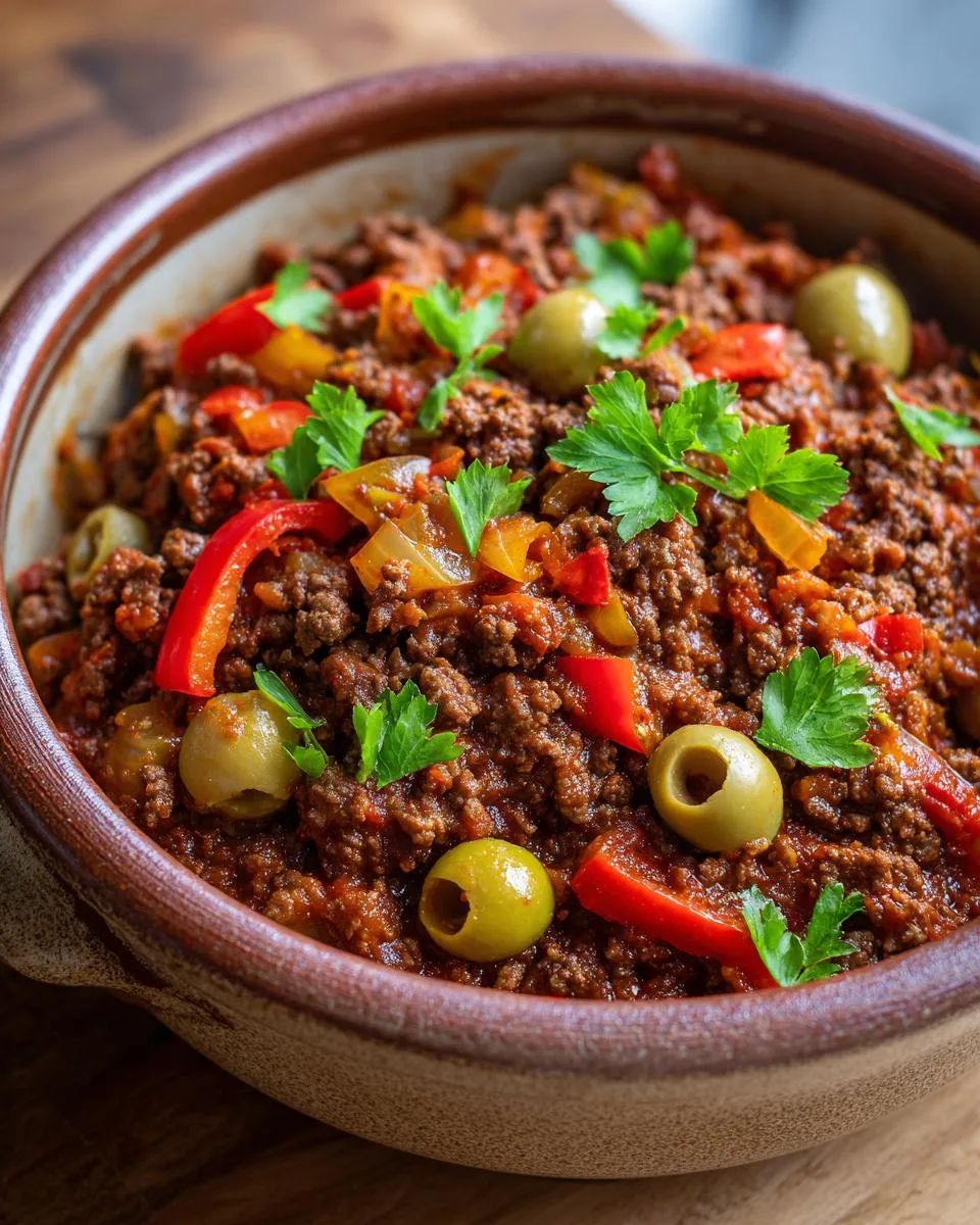 Cuban Beef Picadillo - detail 2