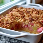 Easy Moist Rhubarb Cake Recipe