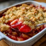 Easy Strawberry Rhubarb Crisp Recipe