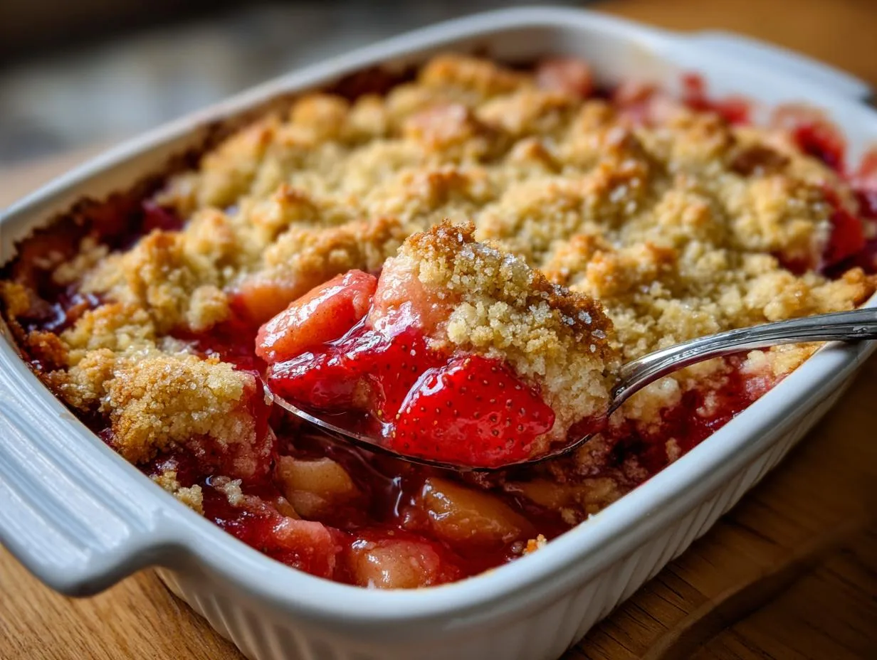 5-Star Easy Strawberry Rhubarb Crisp Recipe for Summer Bliss