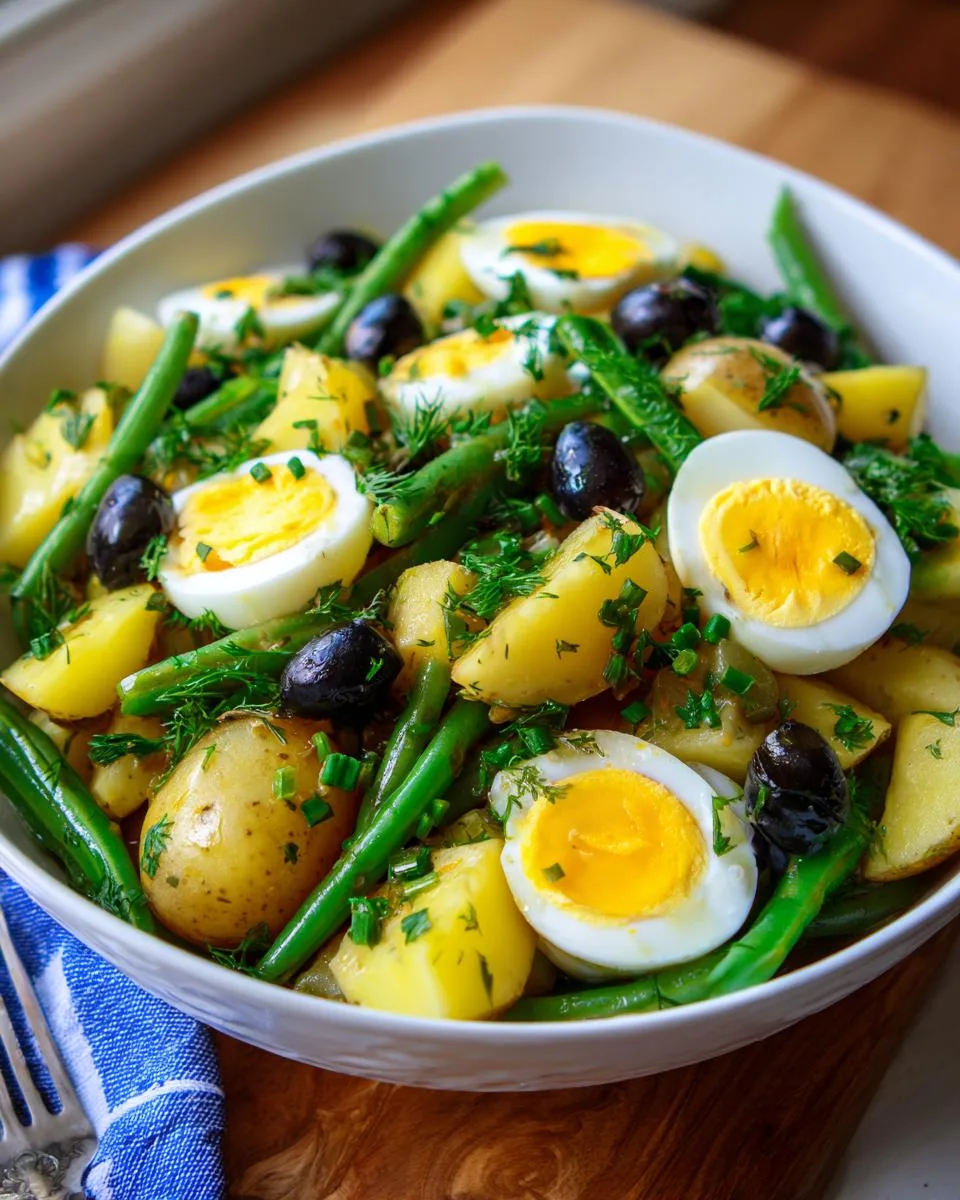 French Style Potato Green Bean salad - detail 1