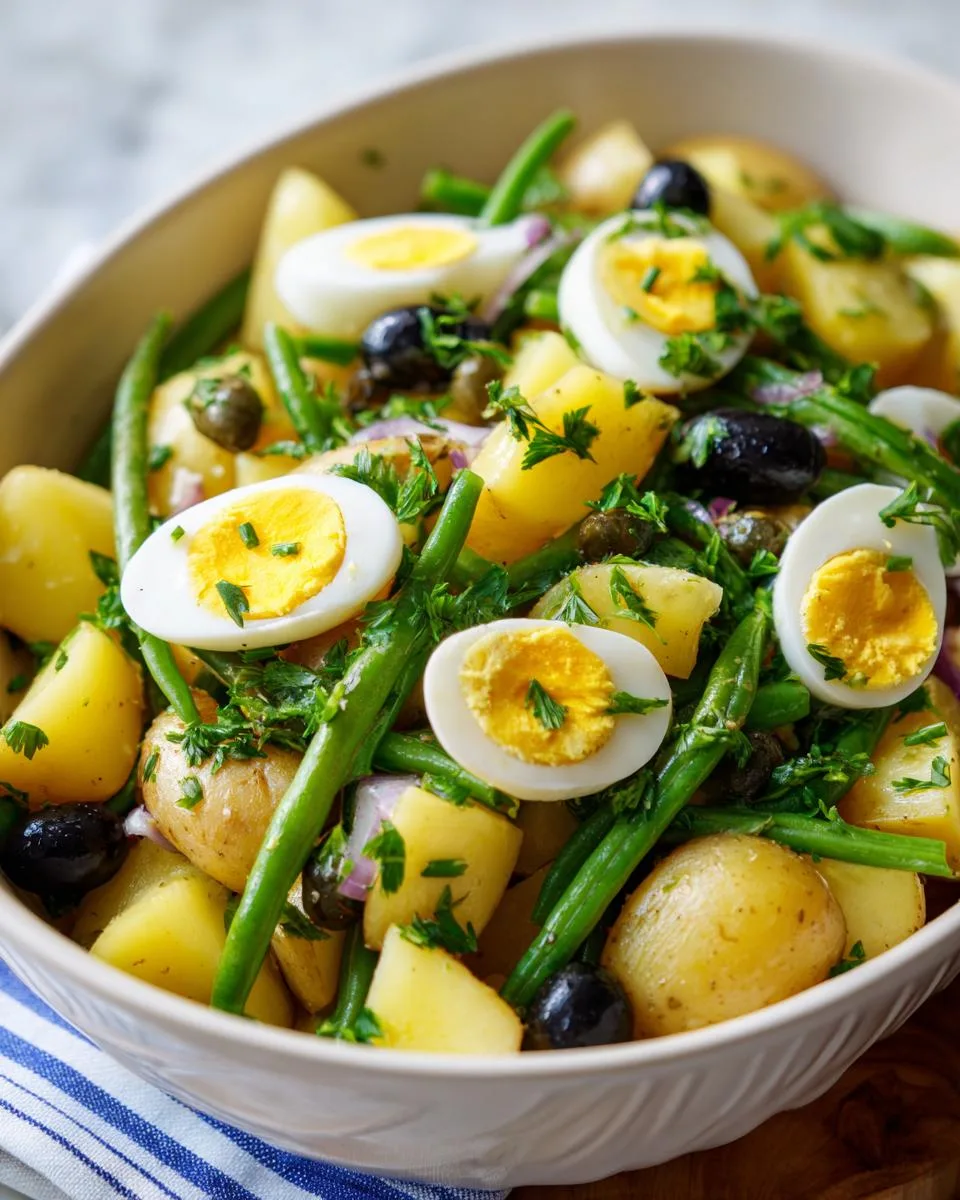 French Style Potato Green Bean salad - detail 2