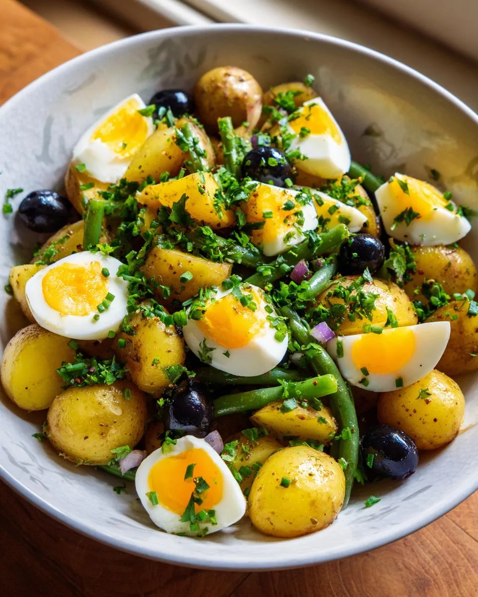 French Style Potato Green Bean salad - detail 3