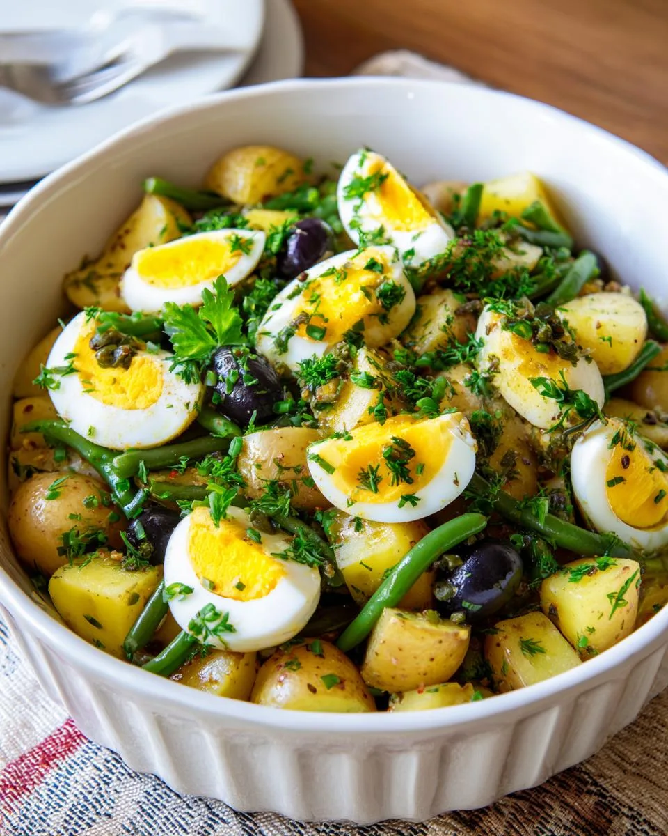 French Style Potato Green Bean salad - detail 4