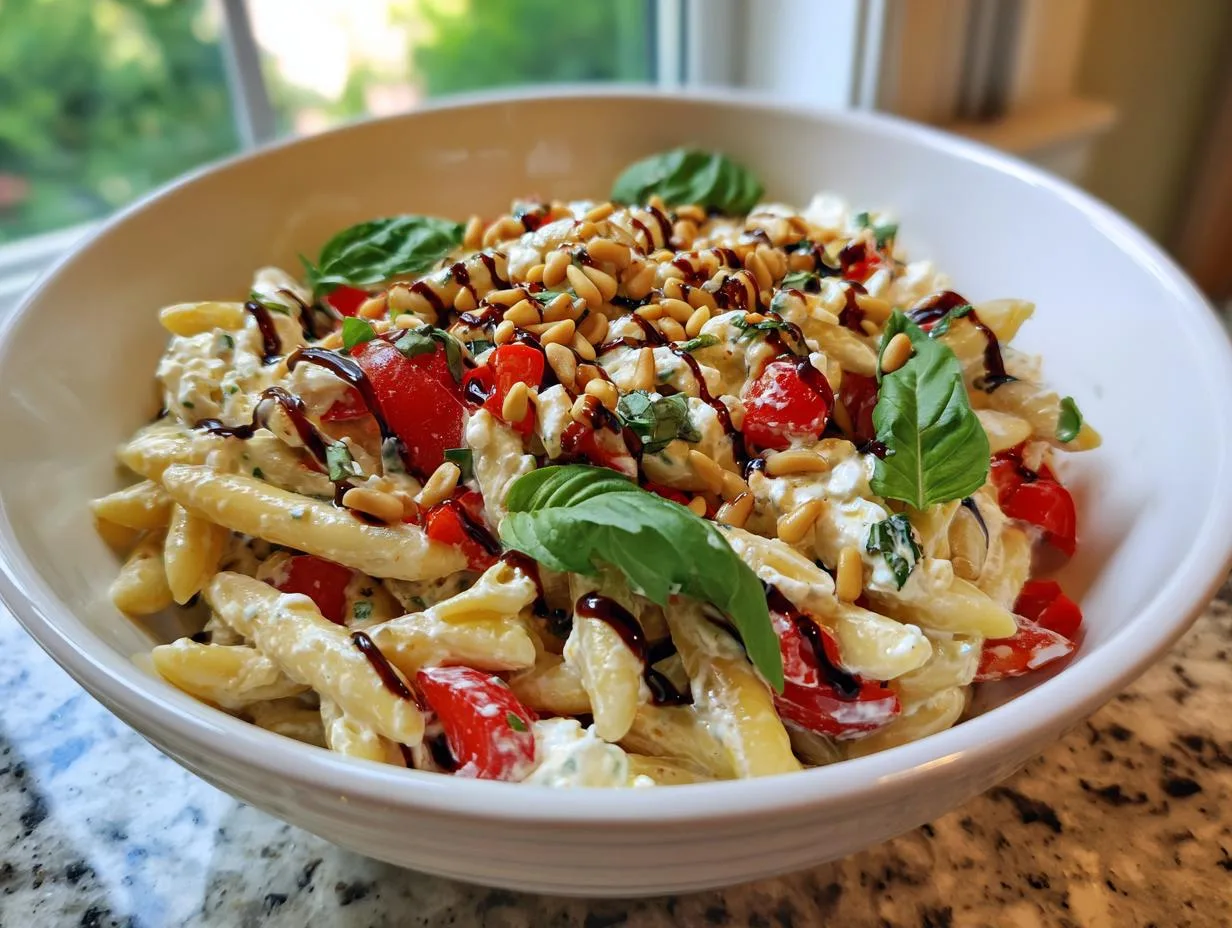 15-Minute Fresh Cottage Cheese Pasta Salad That’s Mind-Blowing