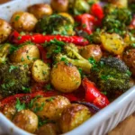 Garlic Herb Roasted Potatoes Veggies
