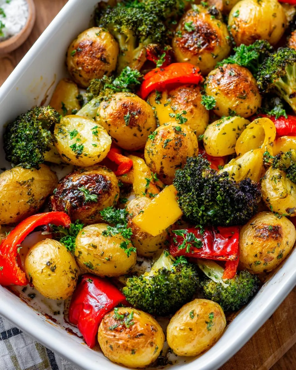 Garlic Herb Roasted Potatoes Veggies - detail 2