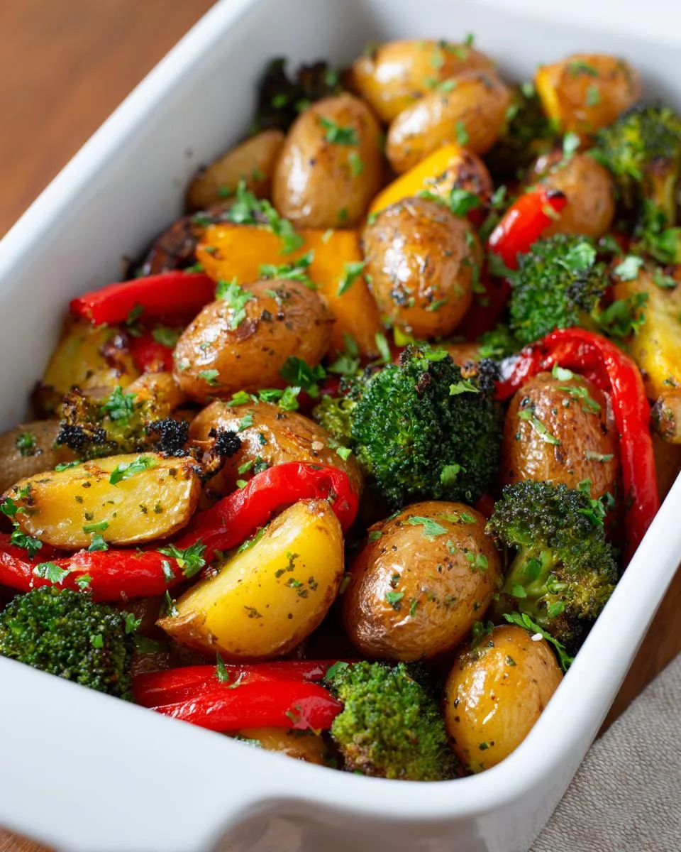 Garlic Herb Roasted Potatoes Veggies - detail 3