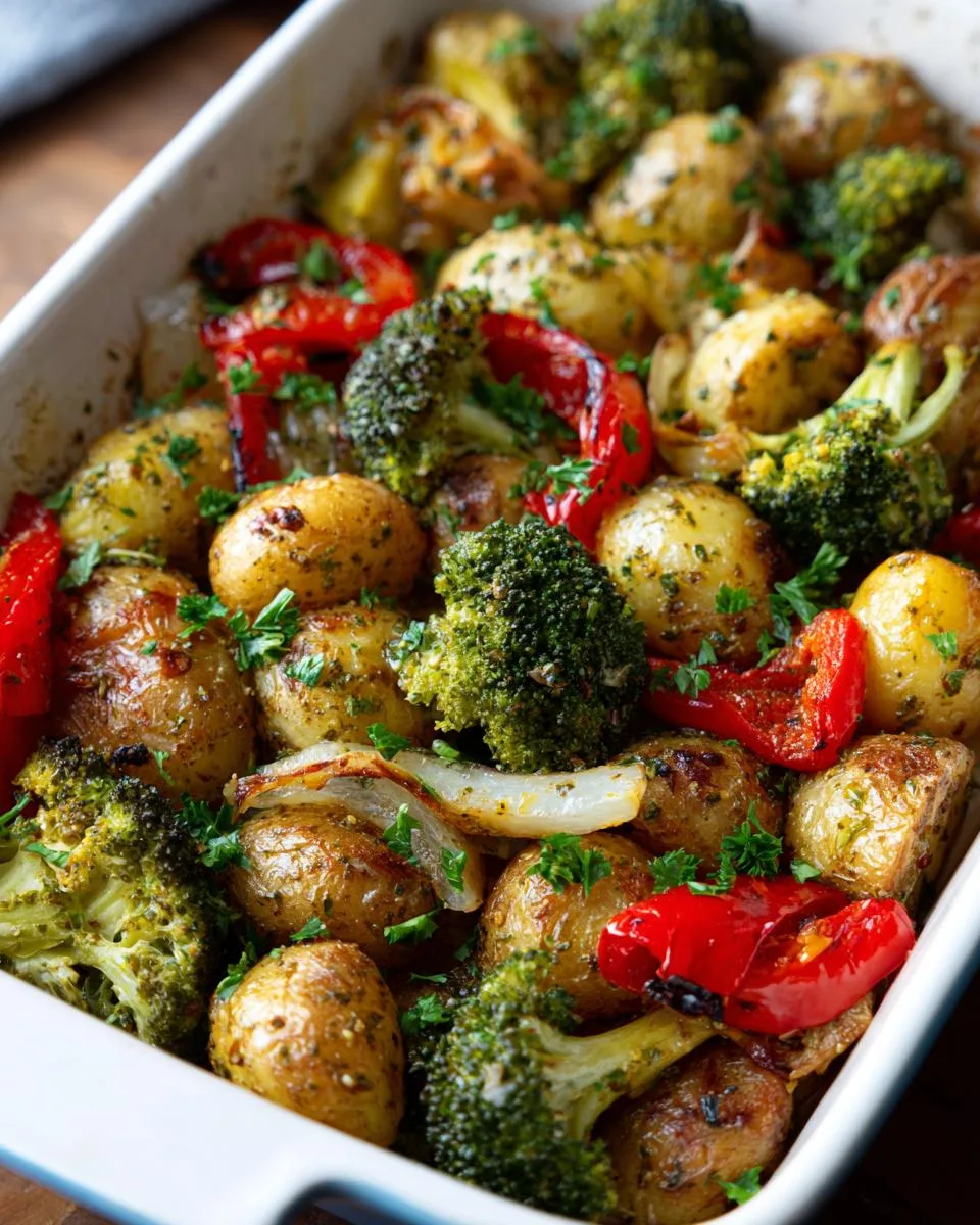 Garlic Herb Roasted Potatoes Veggies - detail 4