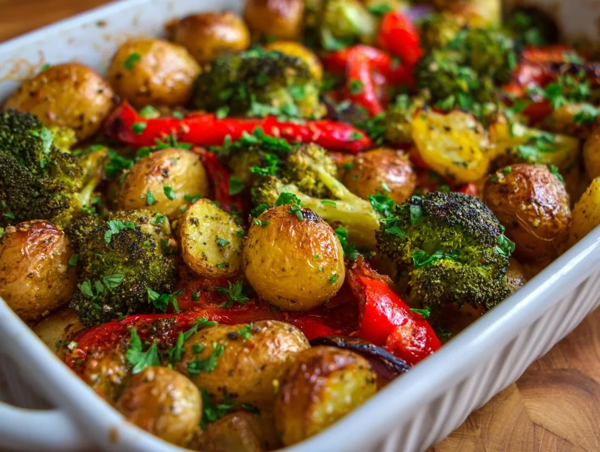 Irresistible Garlic Herb Roasted Potatoes Veggies in 40 Minutes