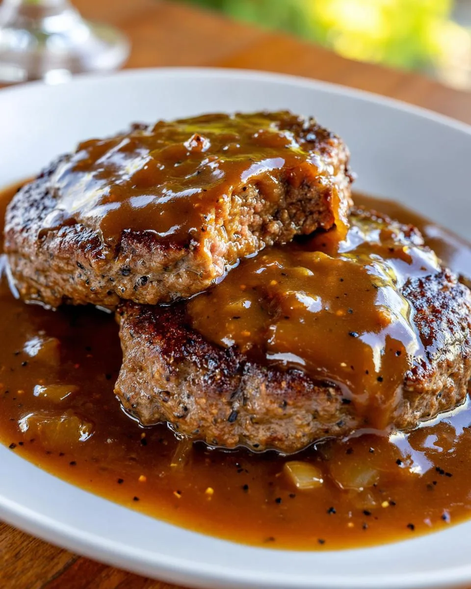Hamburger Steaks Brown Gravy - detail 1