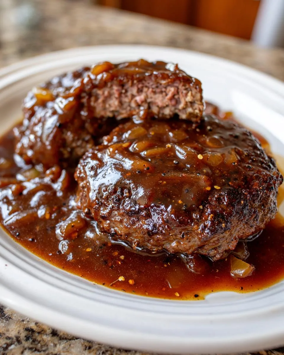 Hamburger Steaks Brown Gravy - detail 3