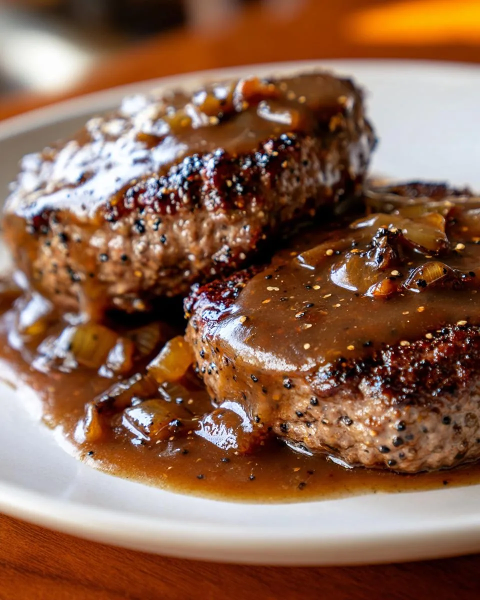 Hamburger Steaks Brown Gravy - detail 4