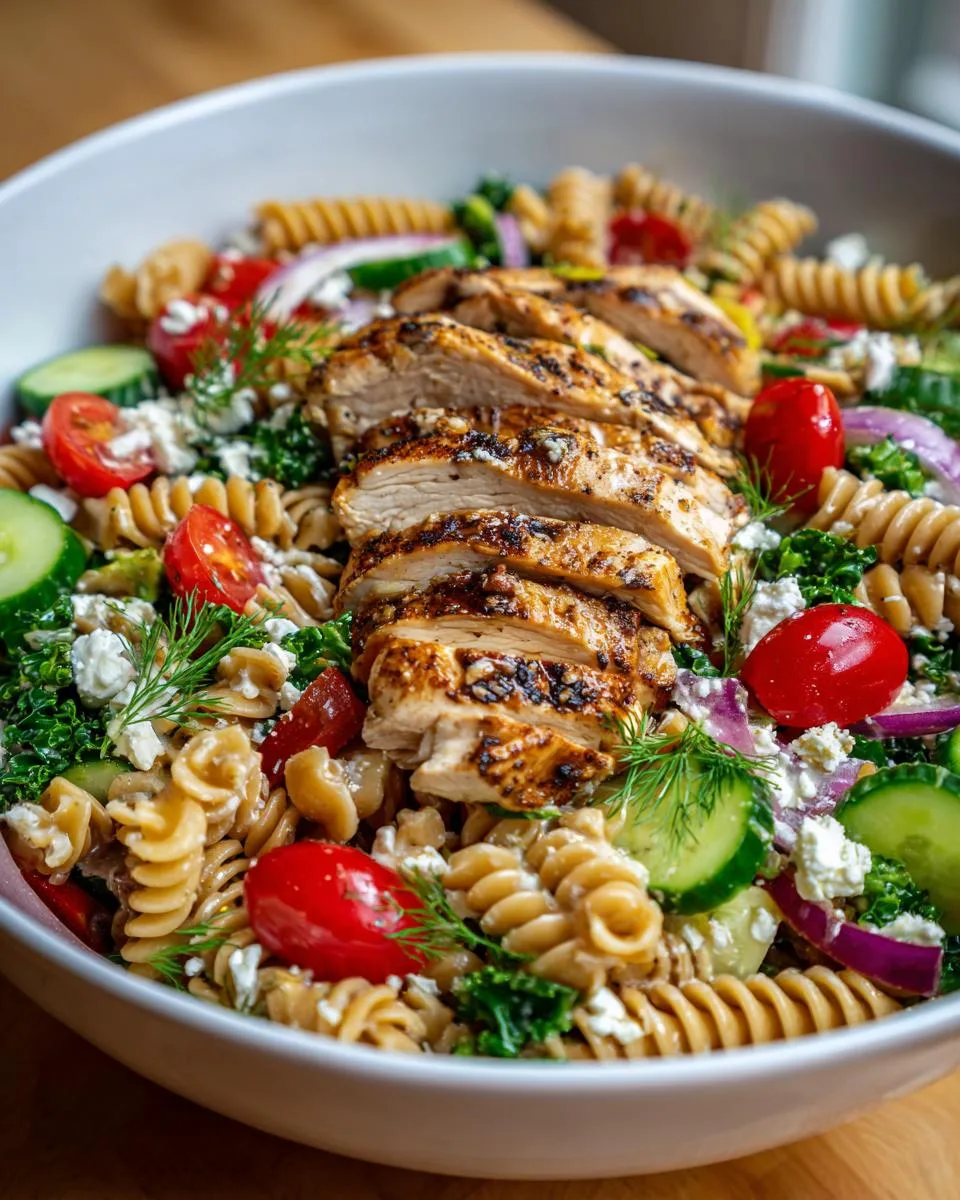 High Protein Chicken Pasta Salad - detail 4