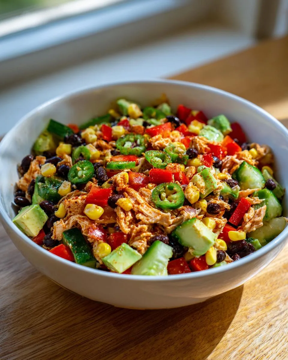 High Protein Cowboy Caviar Chicken Salad - detail 2