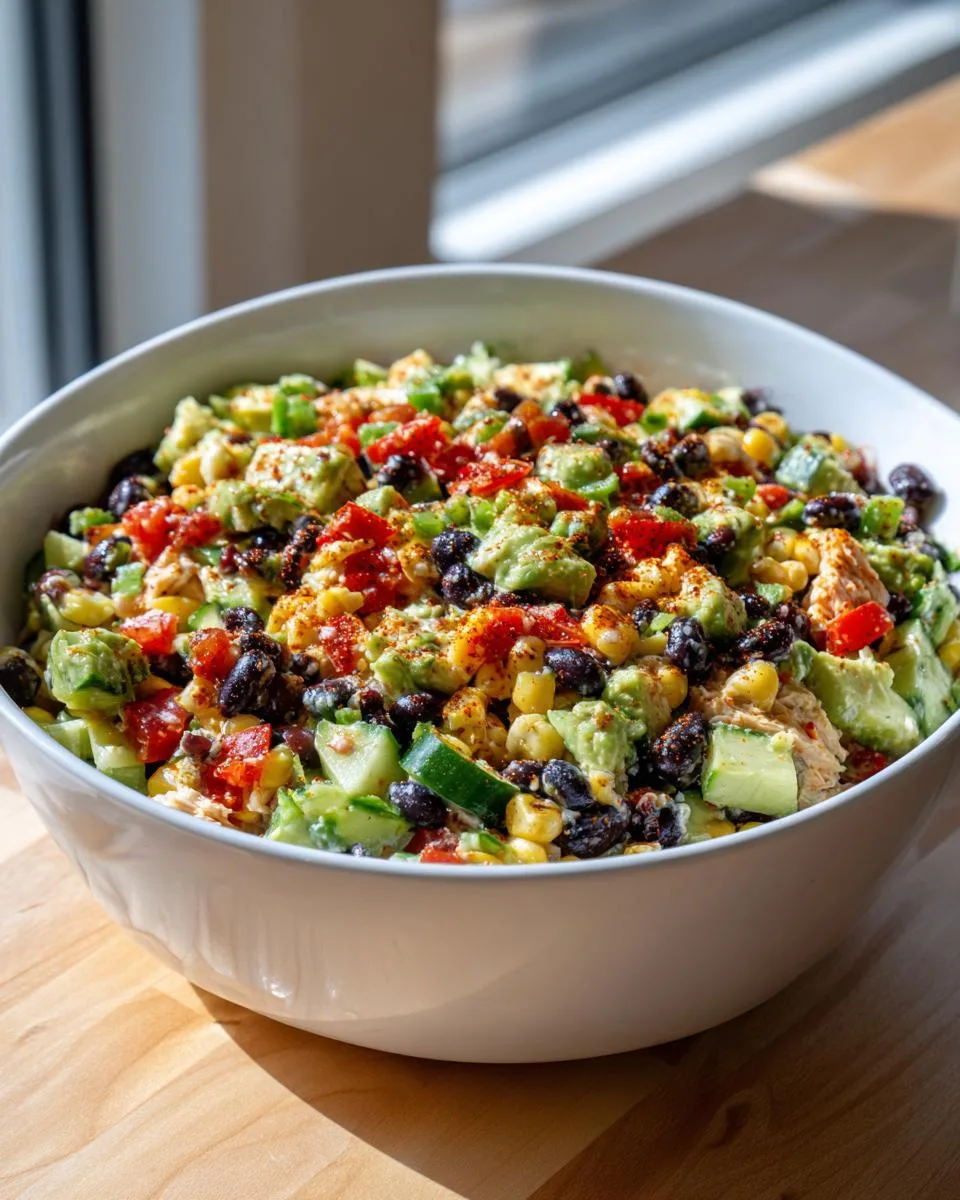 High Protein Cowboy Caviar Chicken Salad - detail 4