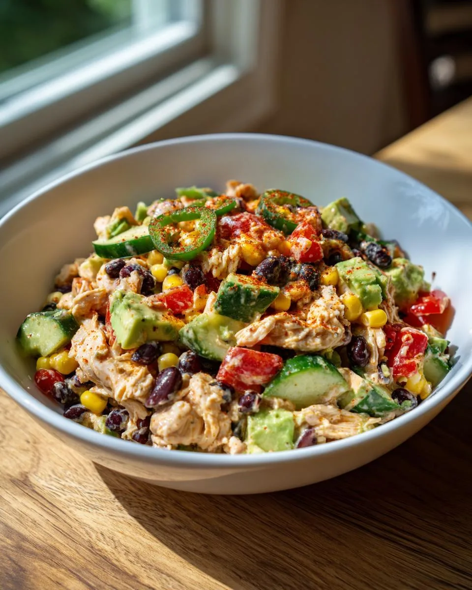 High Protein Cowboy Caviar Chicken Salad - detail 3