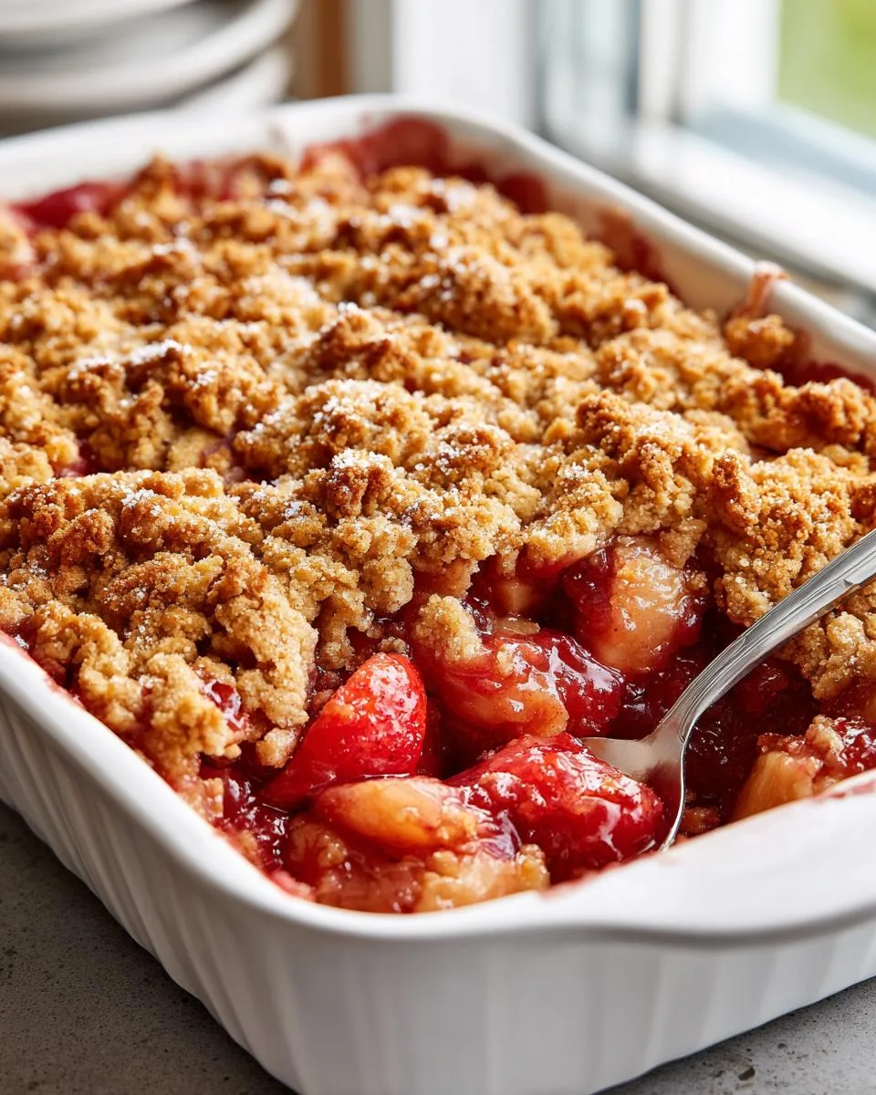 Old Fashioned Rhubarb Cobbler Recipe - detail 2