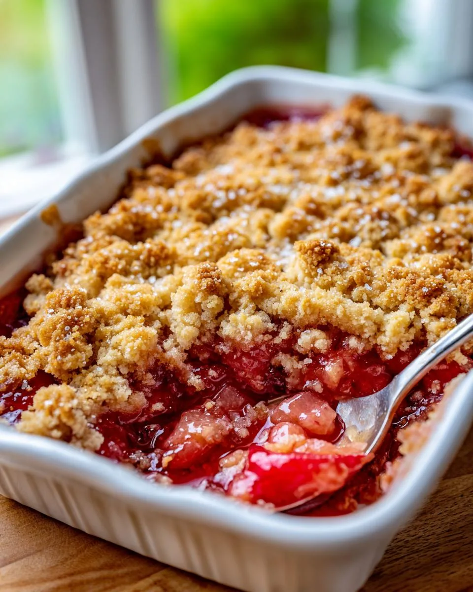 Old Fashioned Rhubarb Cobbler Recipe - detail 3