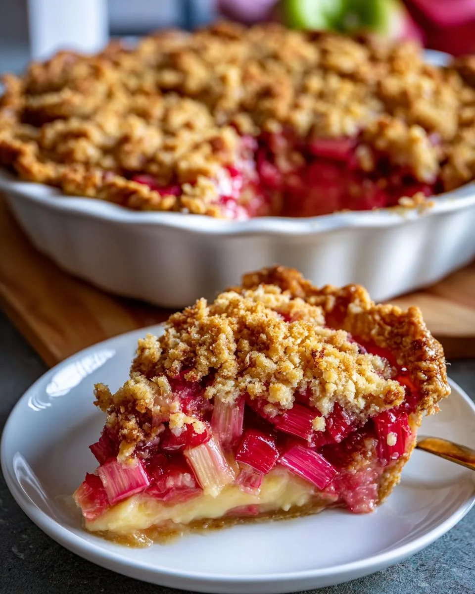 Old Fashioned Rhubarb Pie Recipe - detail 2
