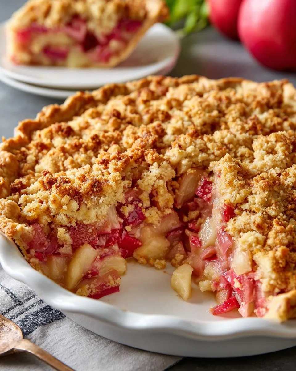 Old Fashioned Rhubarb Pie Recipe - detail 3