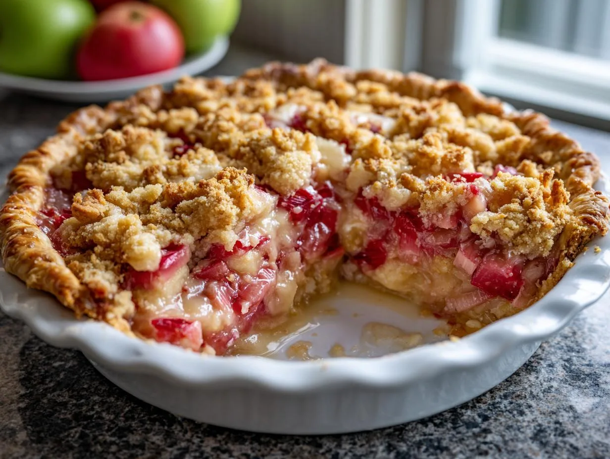 Irresistible Old Fashioned Rhubarb Pie Recipe in 4 Simple Steps
