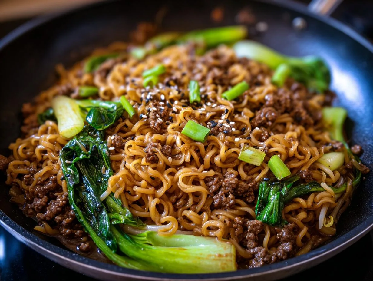 One Pan Beef Ramen Noodles: 20-Minute Miracle Meal