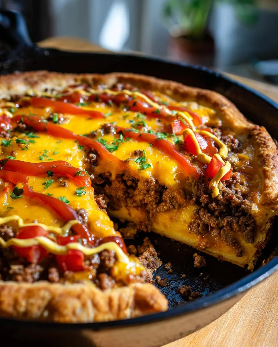 One Pan Cheeseburger Pie Dinner - detail 1