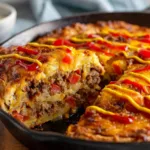 One Pan Cheeseburger Pie Dinner