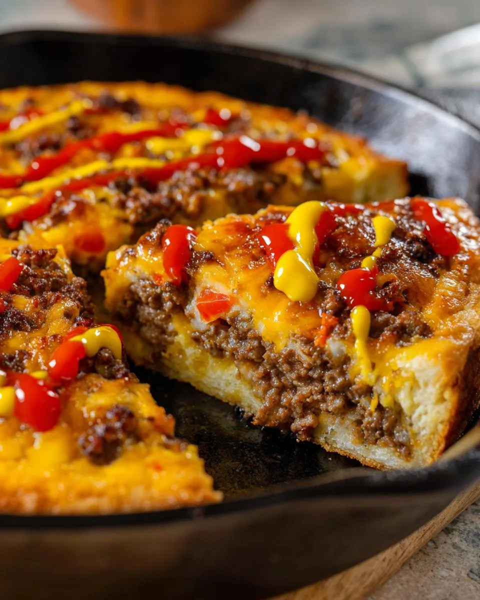 One Pan Cheeseburger Pie Dinner - detail 2
