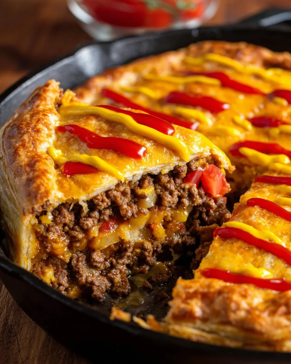One Pan Cheeseburger Pie Dinner - detail 3