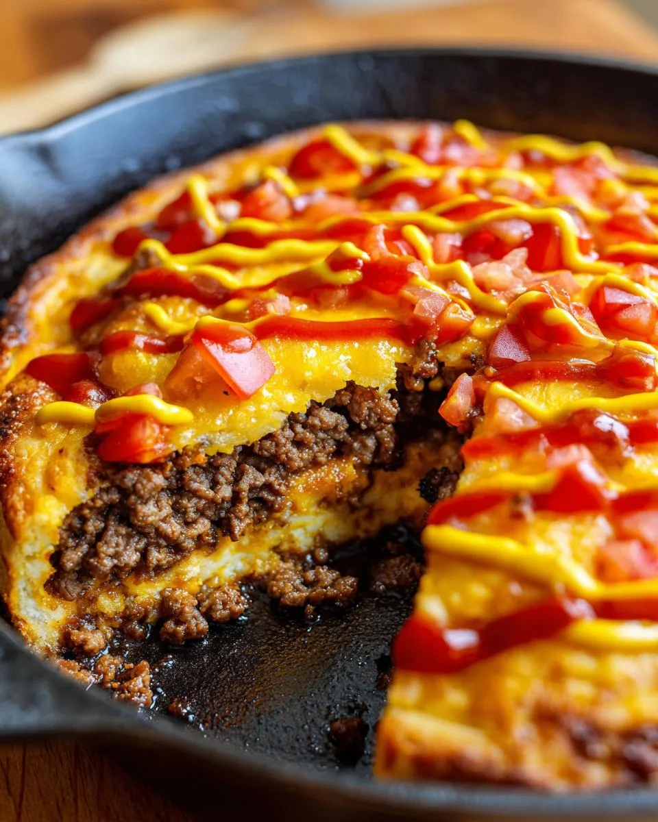 One Pan Cheeseburger Pie Dinner - detail 4