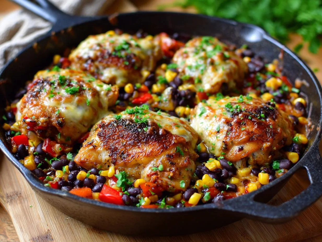 Smoky One Pan Cowboy Chicken Recipe – Juicy & Bold in 45 Min!