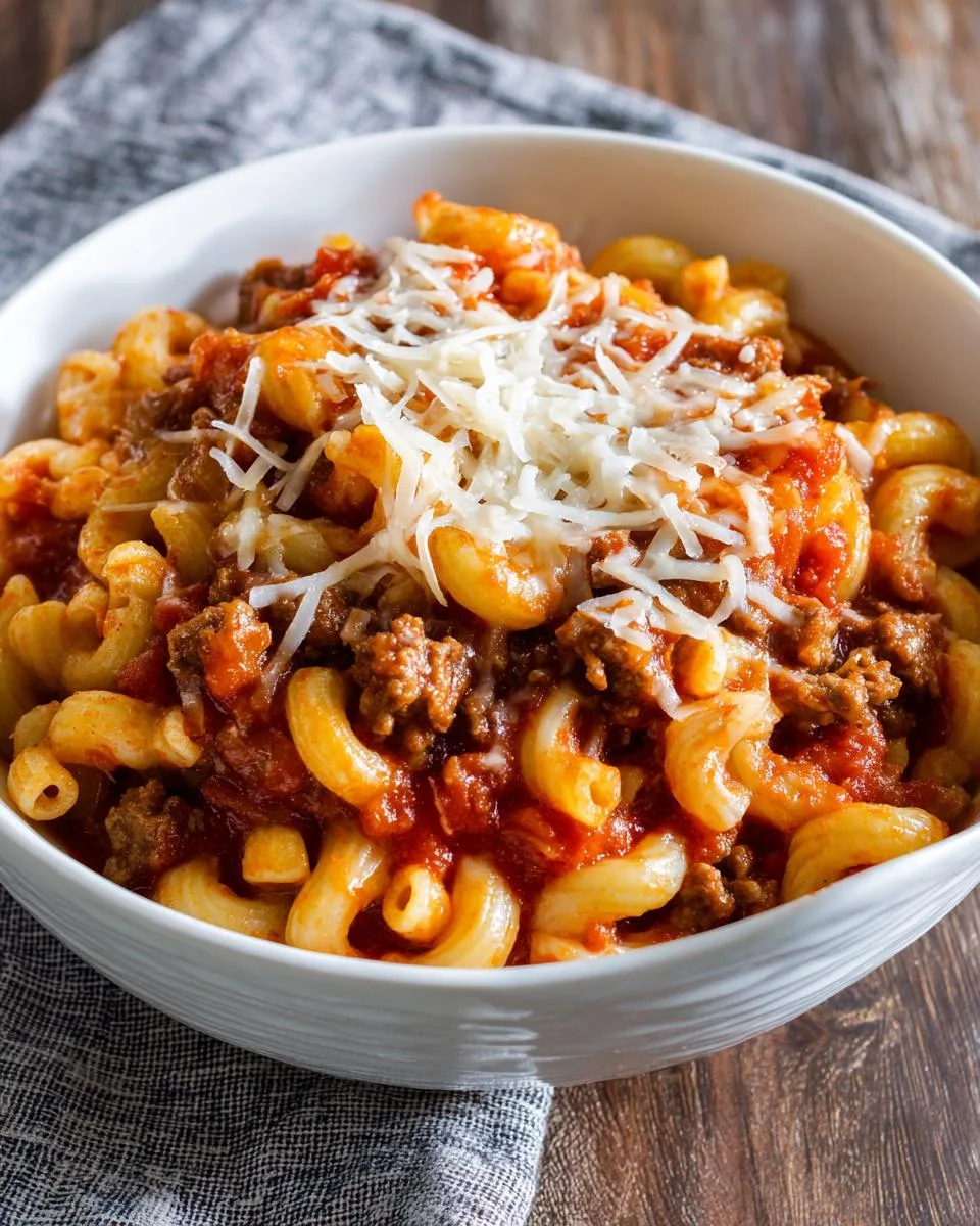 One Pot Beefaroni - detail 1