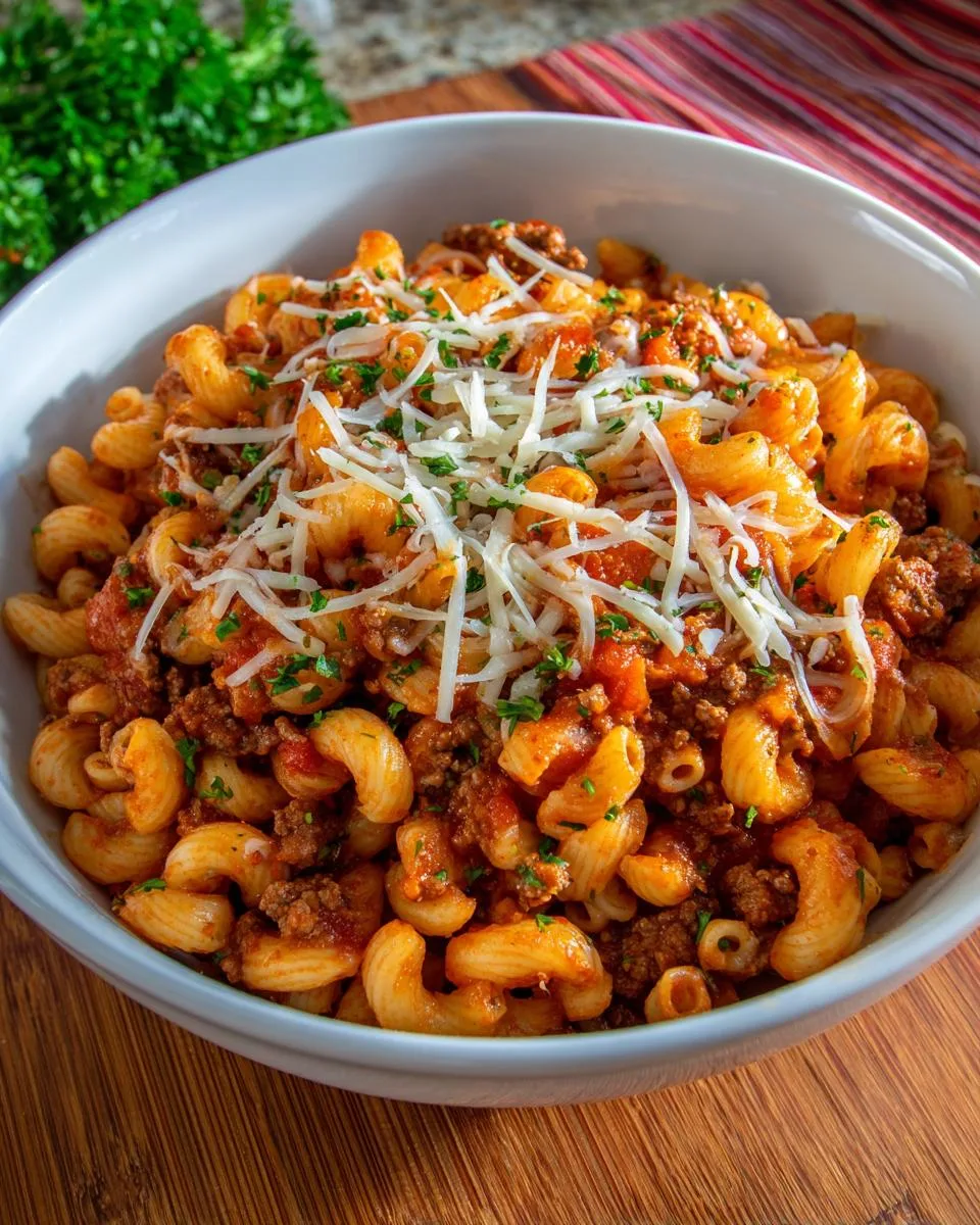 One Pot Beefaroni - detail 2