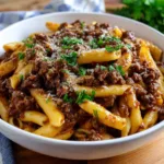 One Pot Creamy Beef Garlic